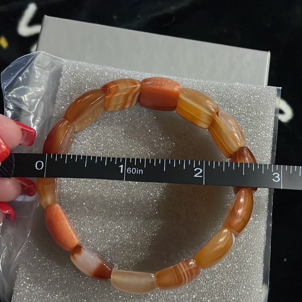 Carnelian Stretch Bracelet by Jay King - Picture 9 of 10